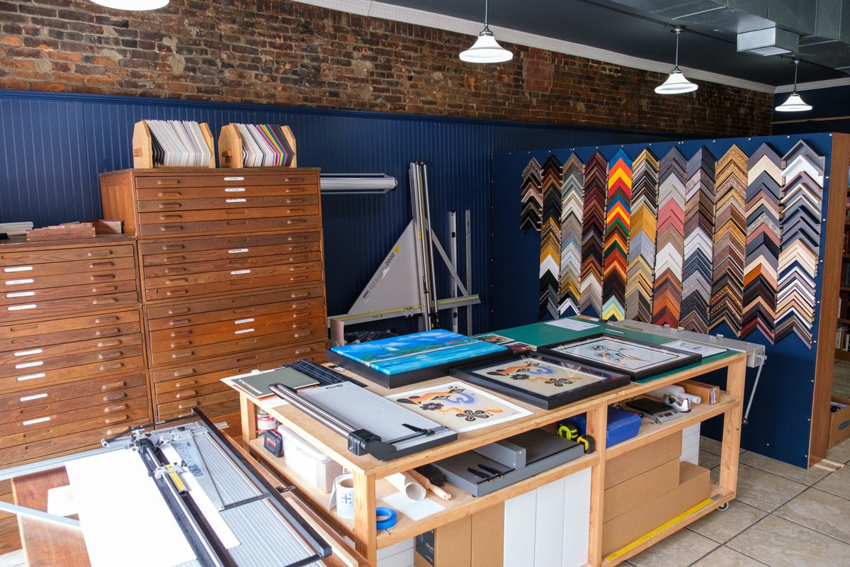 The Sail Away frame shop interior